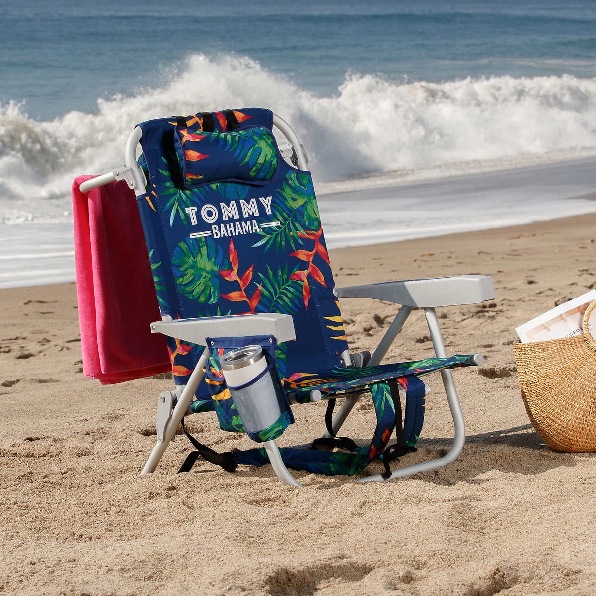Tommy Bahama Beach Chair 2-pack (Green Leaves)