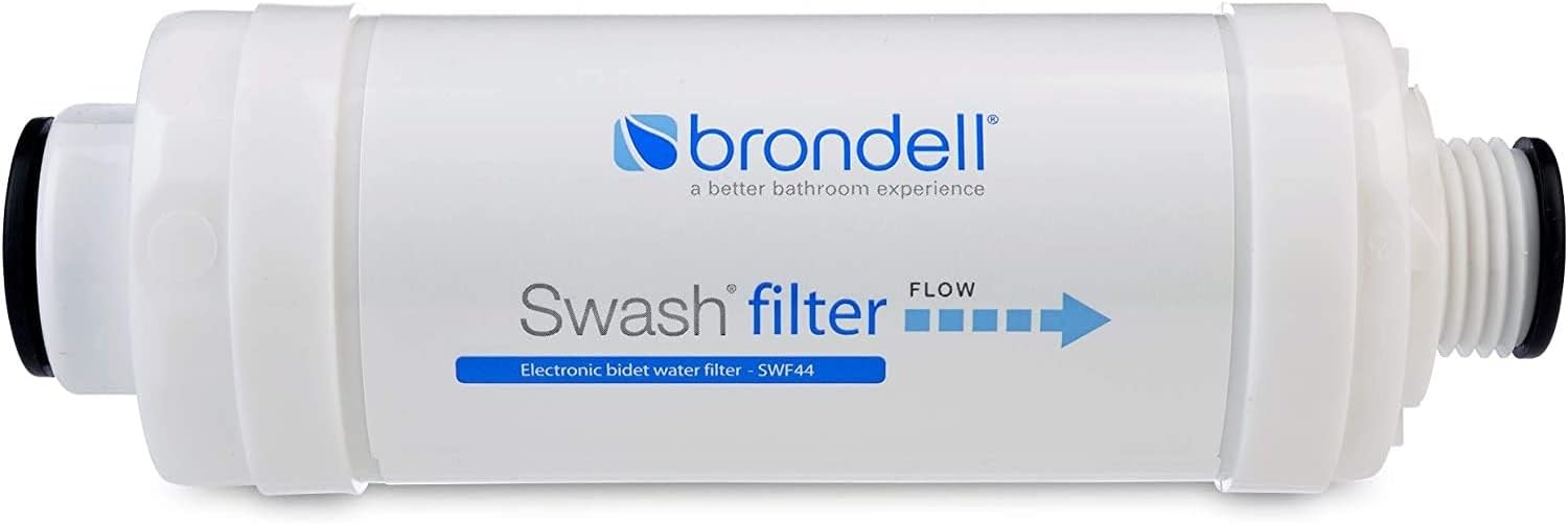 Brondell SE400-RW Swash Electric Bidet Seat for Round Toilets and Swash Filter Bundle
