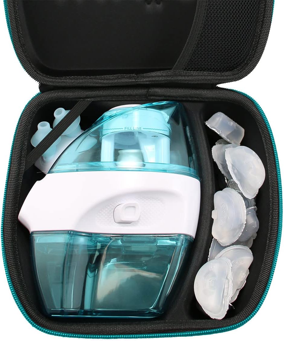 Navage Essentials Bundle - Navage Nasal Irrigation System - Saline Nasal Rinse Kit with 1 Navage Nose Cleaner, 30 SaltPods, Countertop Caddy and Teal Travel Case