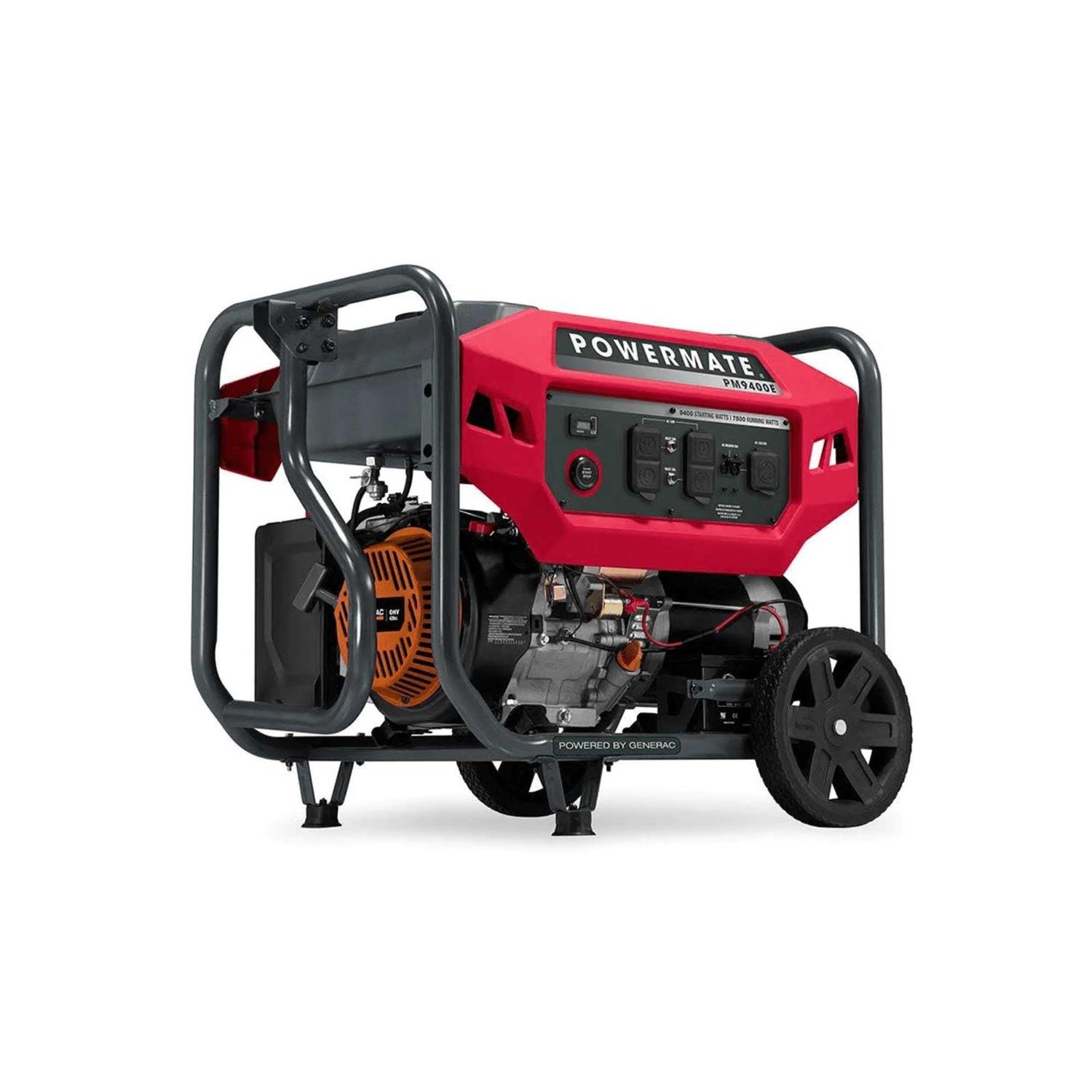 Powermate PM9400E 9,400 Watt Electric-Start Gasoline Powered Portable Generator - Shop Hardware Tools Online Store