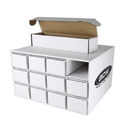 Card House Storage Box - with 12 800-Count Storage Boxes by BCW, White