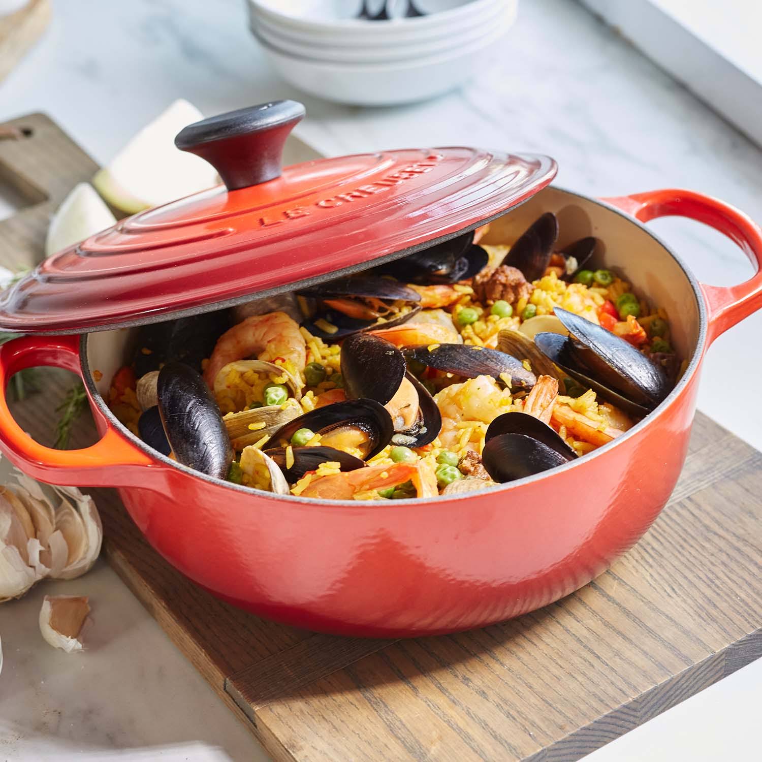 Le Creuset 3.5 Qt. Cast Iron Sauteuse - Cerise
