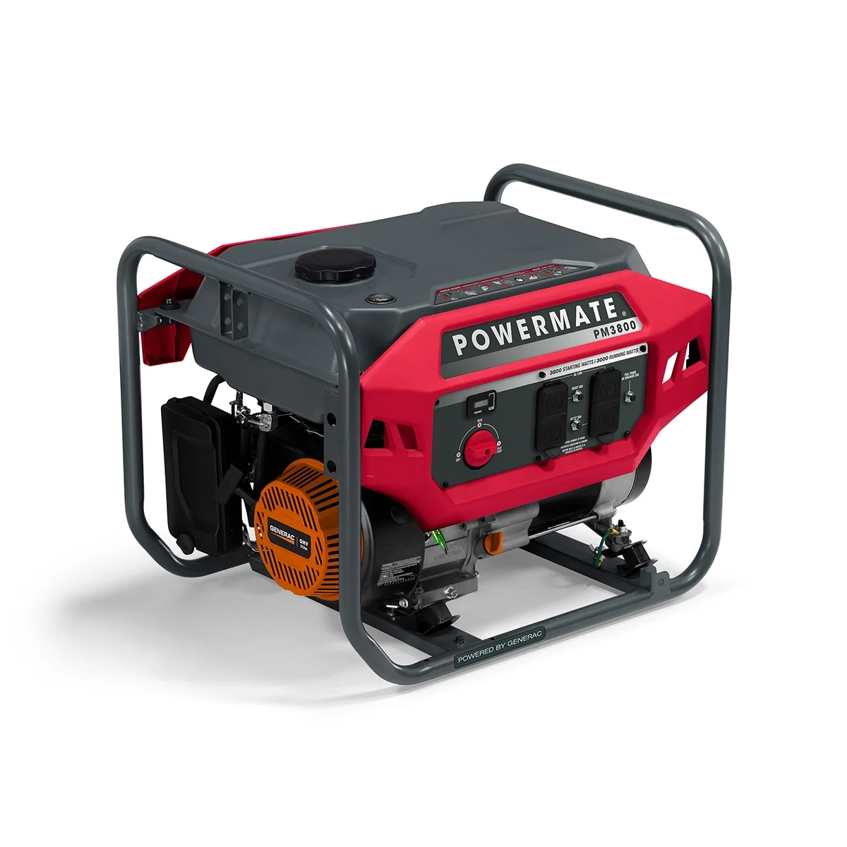 Powermate PM3800 3800 Watt Manual Start Gas Powered Portable Generator with COSense - 49ST/CSA