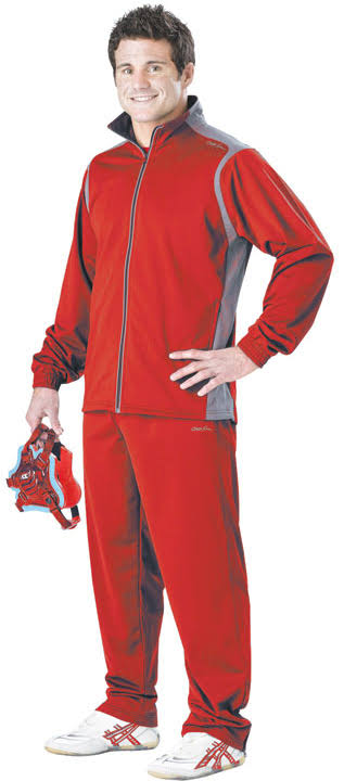 Cliff Keen All American Tricot Wrestling Warm Up Suit, Medium, Gray