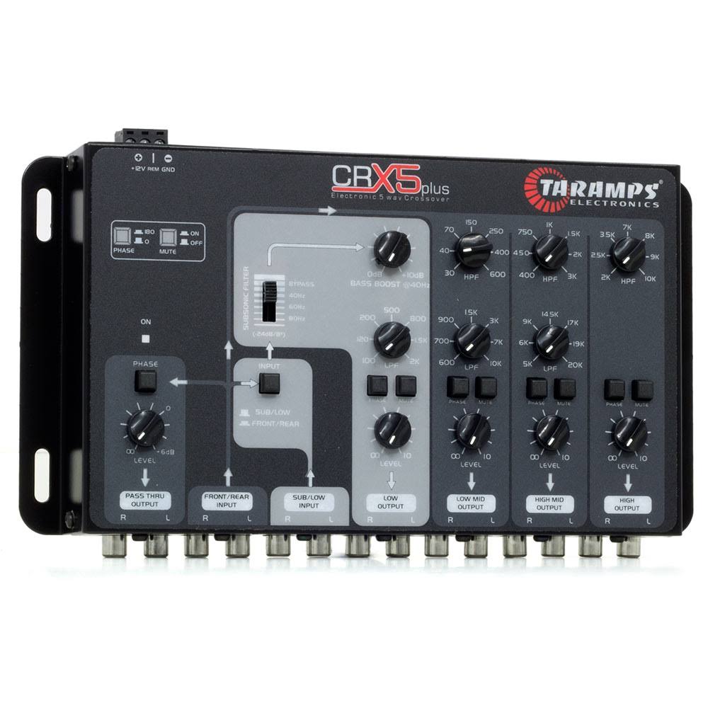 Taramps Five-Way Electronic Car Audio Crossover System CRX5