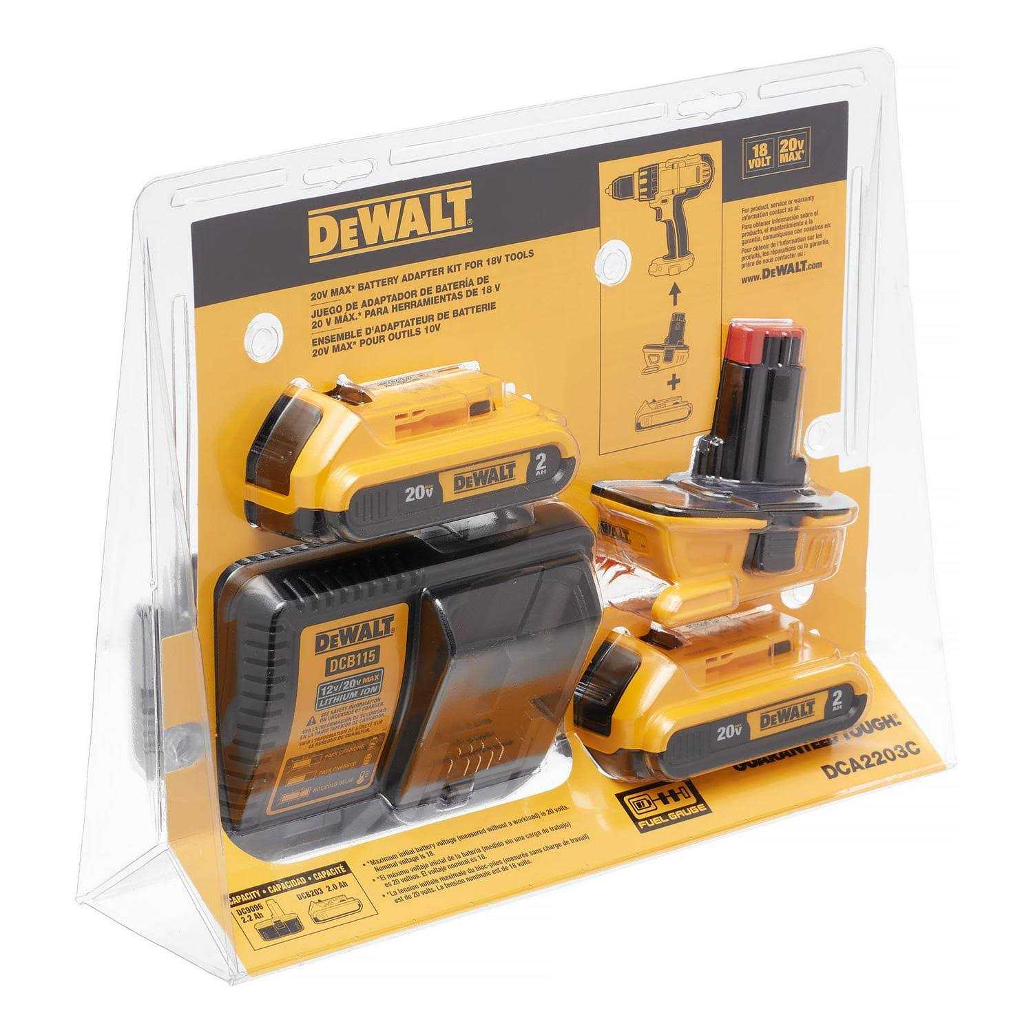 Dewalt 18V-20V Battery Adapter Kit DCA2203C - Shop Hardware Tools Online Store