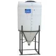 110 Gallon 55 Degree Plastic Cone Bottom Inductor Tank with Fully Draining Outlet in White - Shop Hardware Tools Online Store