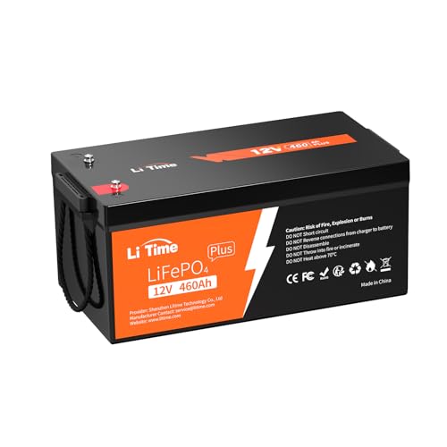 LiTime 12V 100Ah LiFePO4 Battery BCI Group 31 Lithium Battery Built-in 100A BMS, Up to 15000 Deep Cycles, Perfect for RV, Marine, Home Energy Storage