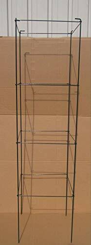 MTB Green Square Folding Tomato Cage Plant Support Tower 12 inch by 46 inch, Pack of 5 Sets