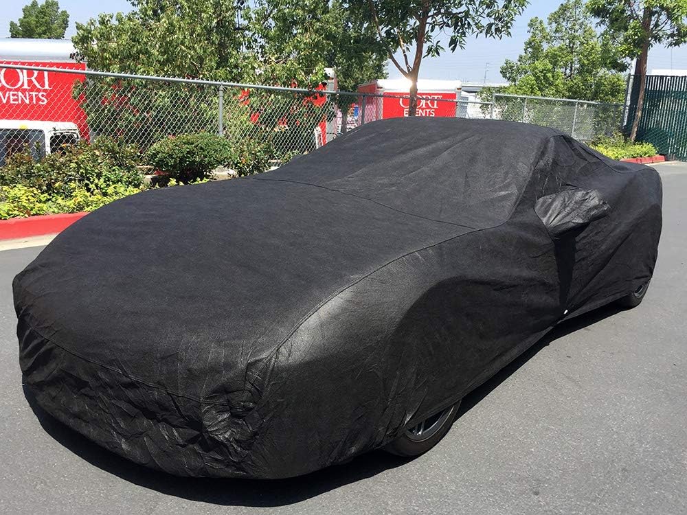 CarsCover Custom Fit C6 2005-2013 Chevy Corvette Car Cover for 5 Layer Heavy Duty Waterproof Black Ultrashield