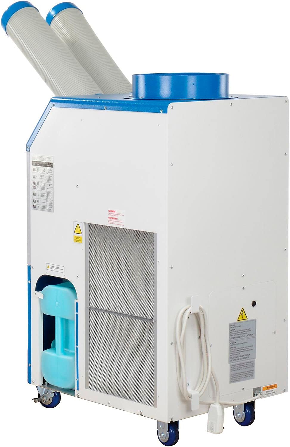 Global Industrial Industrial Portable AC, 1.5 Ton w/Cold Air Nozzles 16,800 BTU, 115V