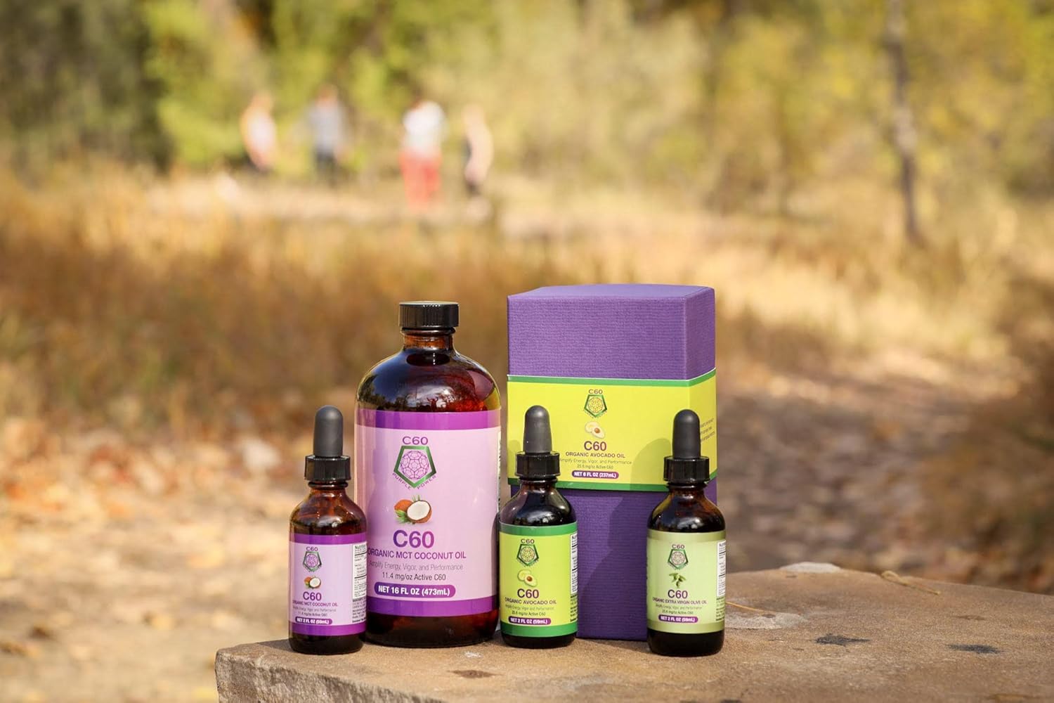 C60 Purple Power Organic Avocado Oil, 4 Fl Oz Organic Cold-Pressed Avocado Oil, 99.99% Pure c60 Carbon Fullerenes, Lift the Oxidative Burden at the Cellular Level, Optimize Mitochondrial Function