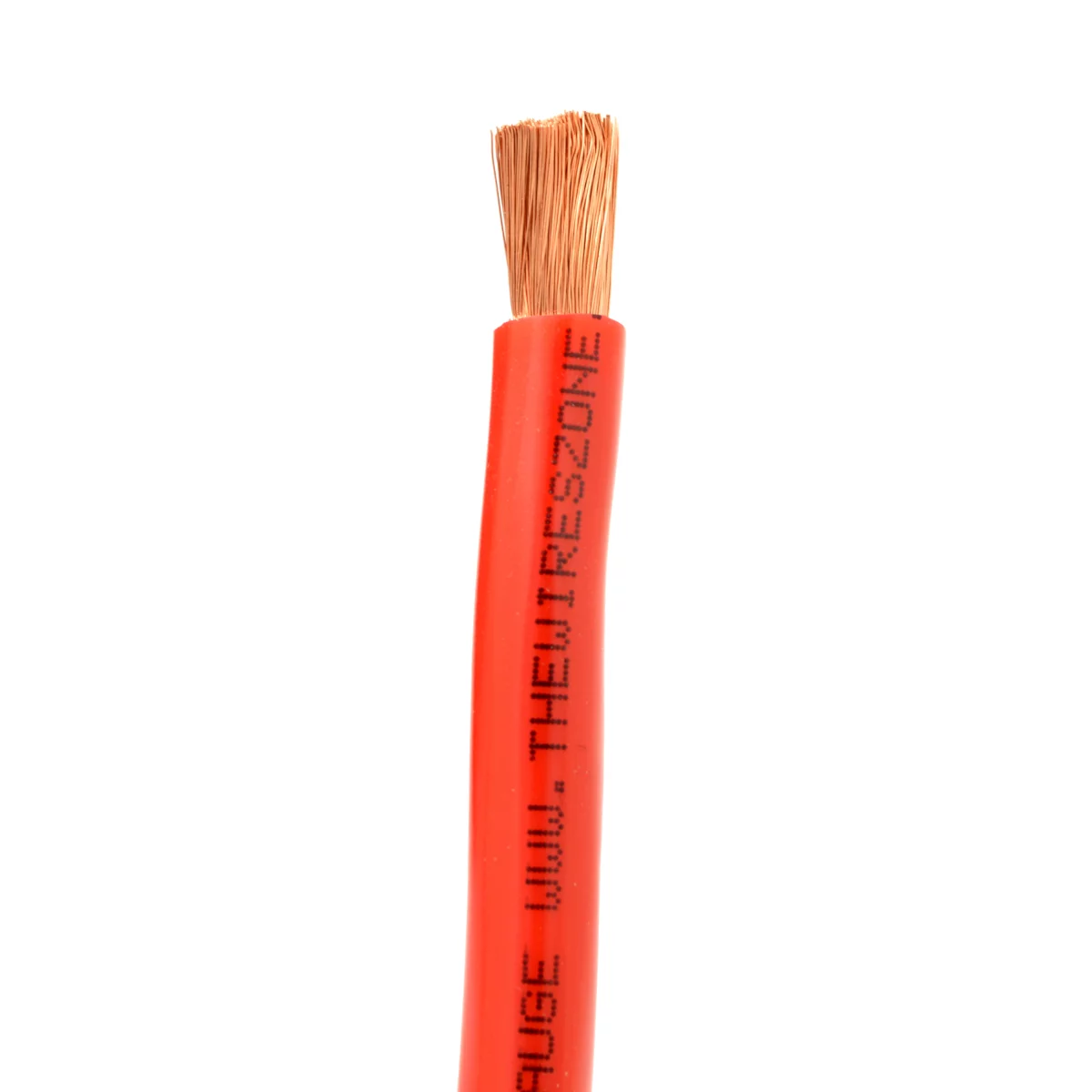 The Wires Zone 4 Gauge 100ft OFC Power Cable Oxygen-Free Copper Ground Wire (4 AWG Red 100' Spool)