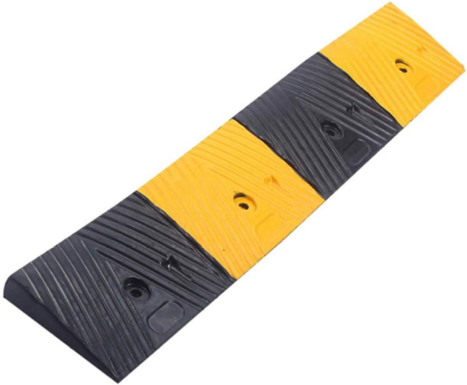 JLDN Portable Plastic Curb Ramp, Curb Ramps Car Vehicle Curbside Threshold Bridge Track Loading Ramps for Driveway, Sidewalk, Scooter, Bike, Motorcycle,100x15x2.6cm/39x6x1in