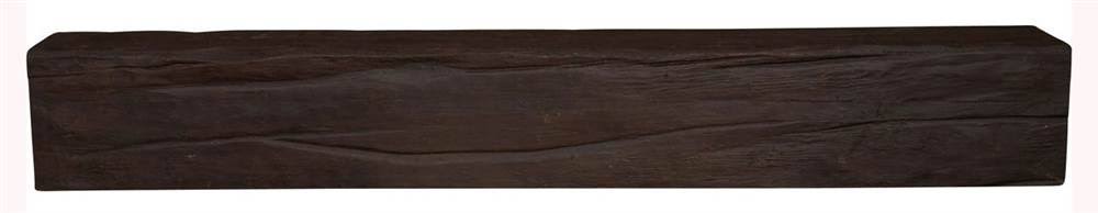 Ekena Millwork BMRW3C0080X100X096ES 8x22W x 10x22H x 8&L 3-Sided (U-beam) Riverwood Endurathane Faux Wood Ceiling Beam, Aged Ash