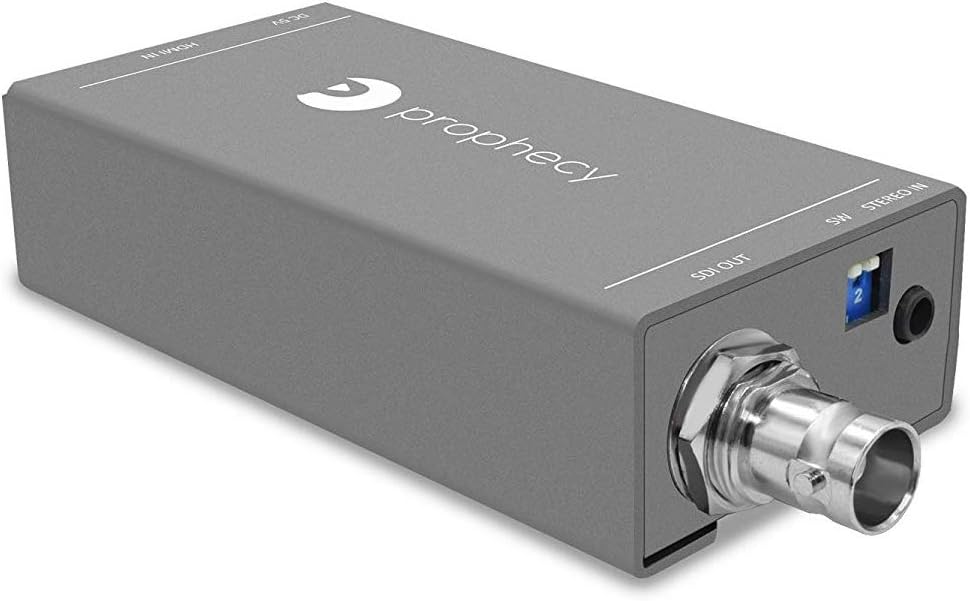 gofanco Prophecy Multi Video Format to SDI Scaler Converter – Input HDMI/Mini DisplayPort/VGA, SDI Output up to 3G/HD/SD-SDI, SDI Loopout, Frame Rate Conversion, TAA Compliant (PRO-Scaler2SDI)