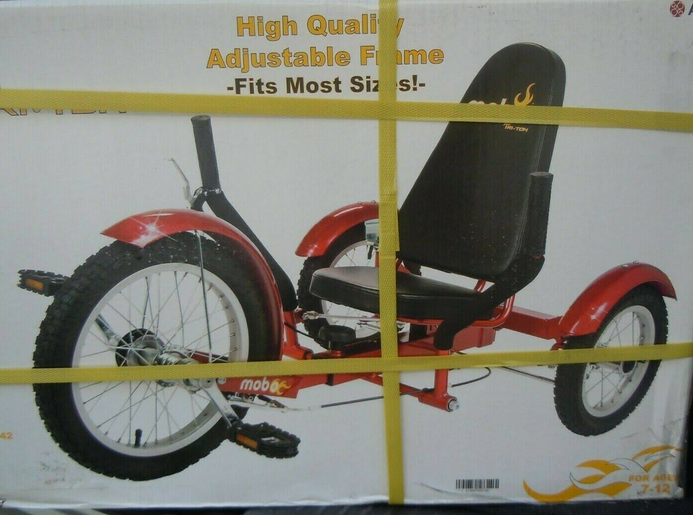 Mobo Triton The Ultimate Three Wheeled Cruiser - 16 in. - Red