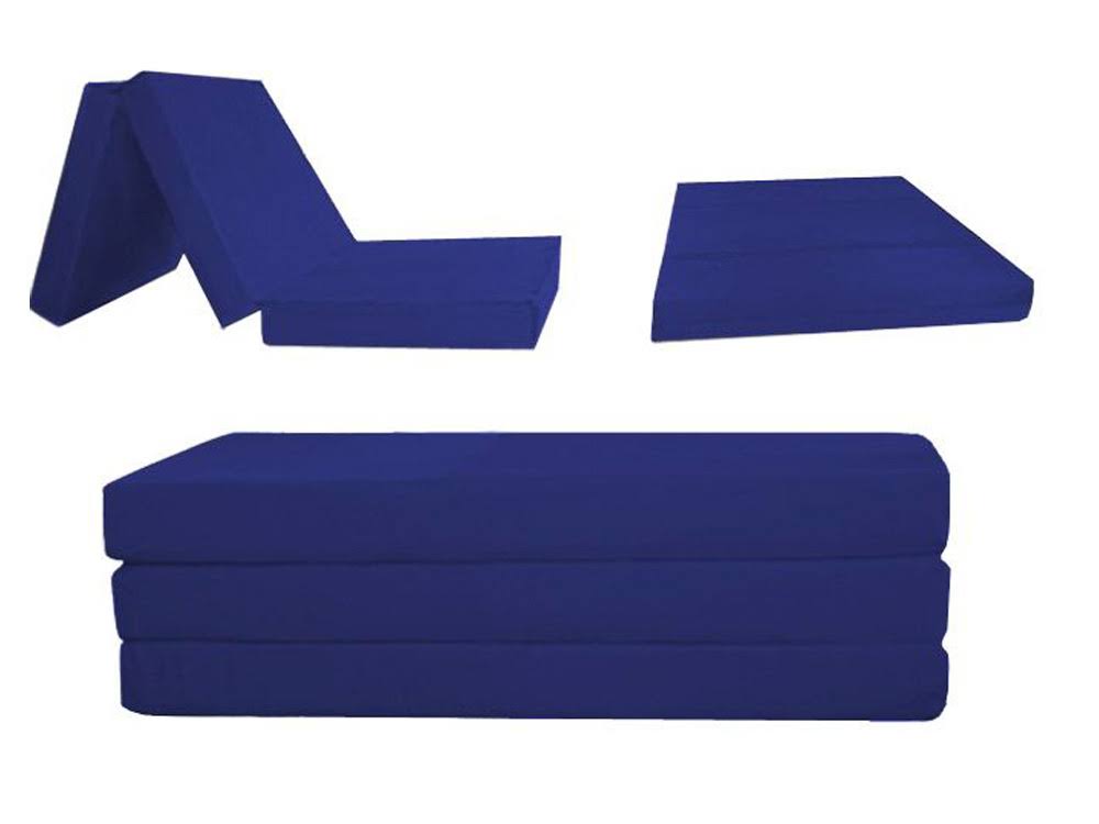 3.5 inch Royal Blue Folding Bed