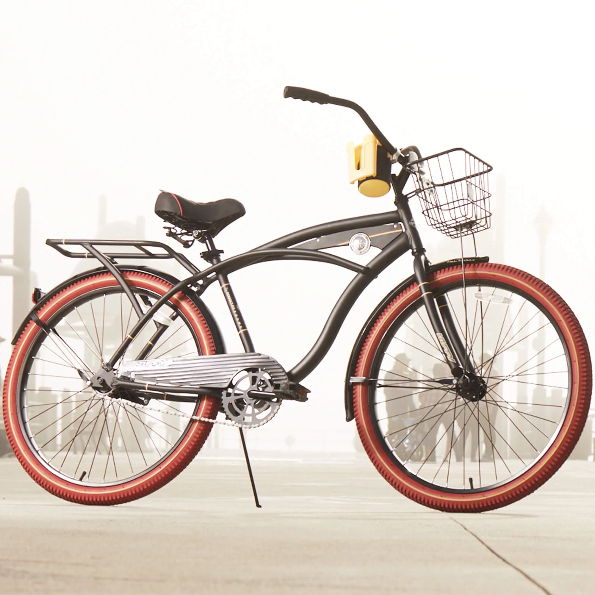 Huffy 26�� Nel Lusso Men's Cruiser Bike, Matte Black