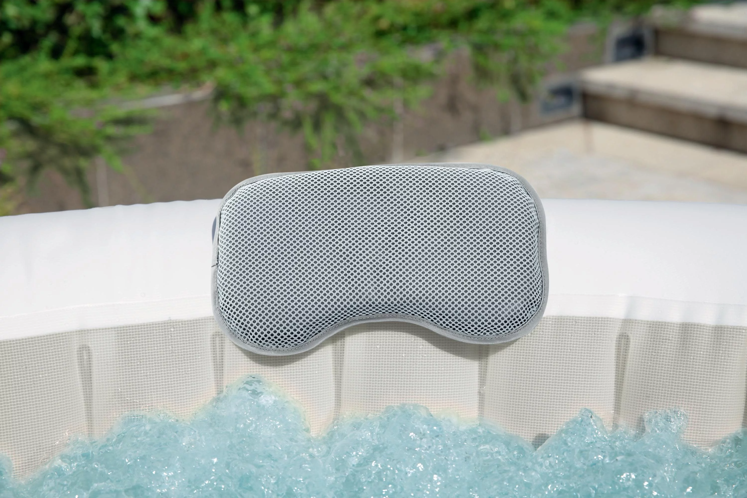 SaluSpa 77" x 26" Hollywood 240 Gal. Inflatable Hot Tub with LED Lights, 104˚F Max Temperature