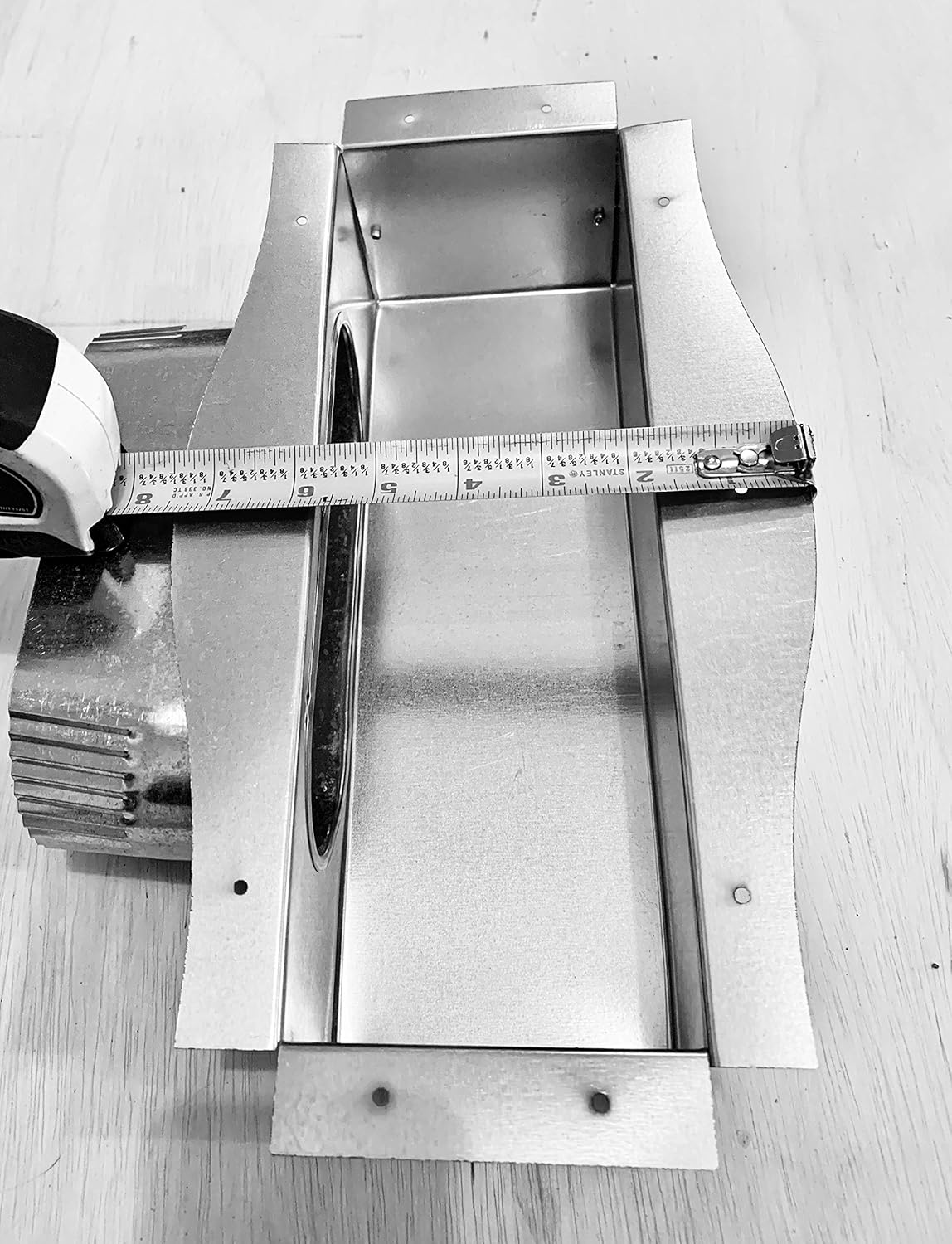 Pre-Assembled Under Cabinet Toe Kick Ducting Kit - Floor Vent Kit