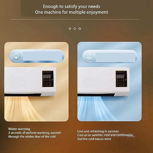 Wall Air Conditioner, Dual Use Highly Efficient Wide Angles Mobile Small Air Conditioner for Home Bathroom Bedroom Office Room