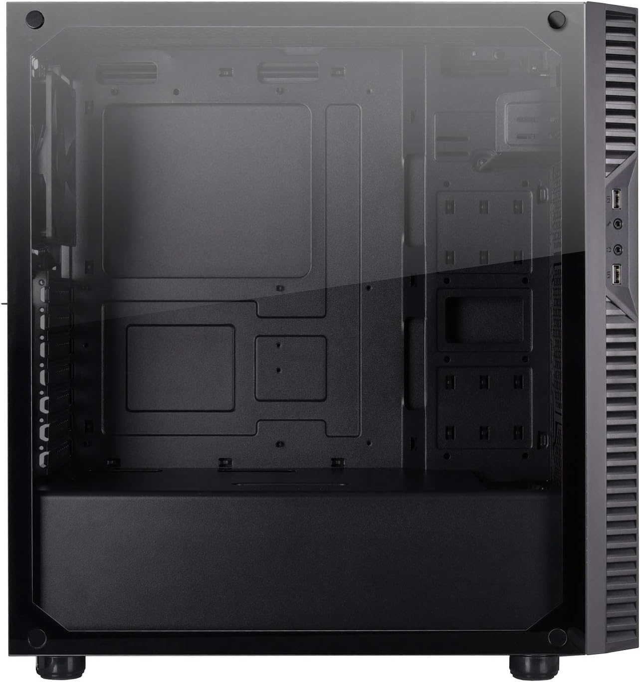 SilverStone Technology Precision Series Micro-ATX & ATX Tempered Glass Computer Case PS14B-Eg