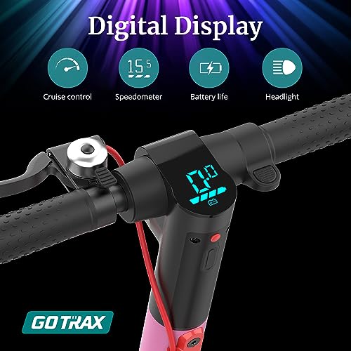 Gotrax GXL V2 Electric Scooter, 8.5" Solid Tire, Max 9 Mile and 15.5Mph Speed Power by 250W Motor, Lightweight 25.95lb, Cruise Control Aluminum Alloy Frame Foldable Commuting Escooter for Adults 13+