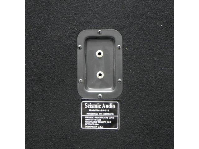 Seismic Audio 215 Bass Speaker Cabinet 2x15 PA DJ 600 Watts New Dual