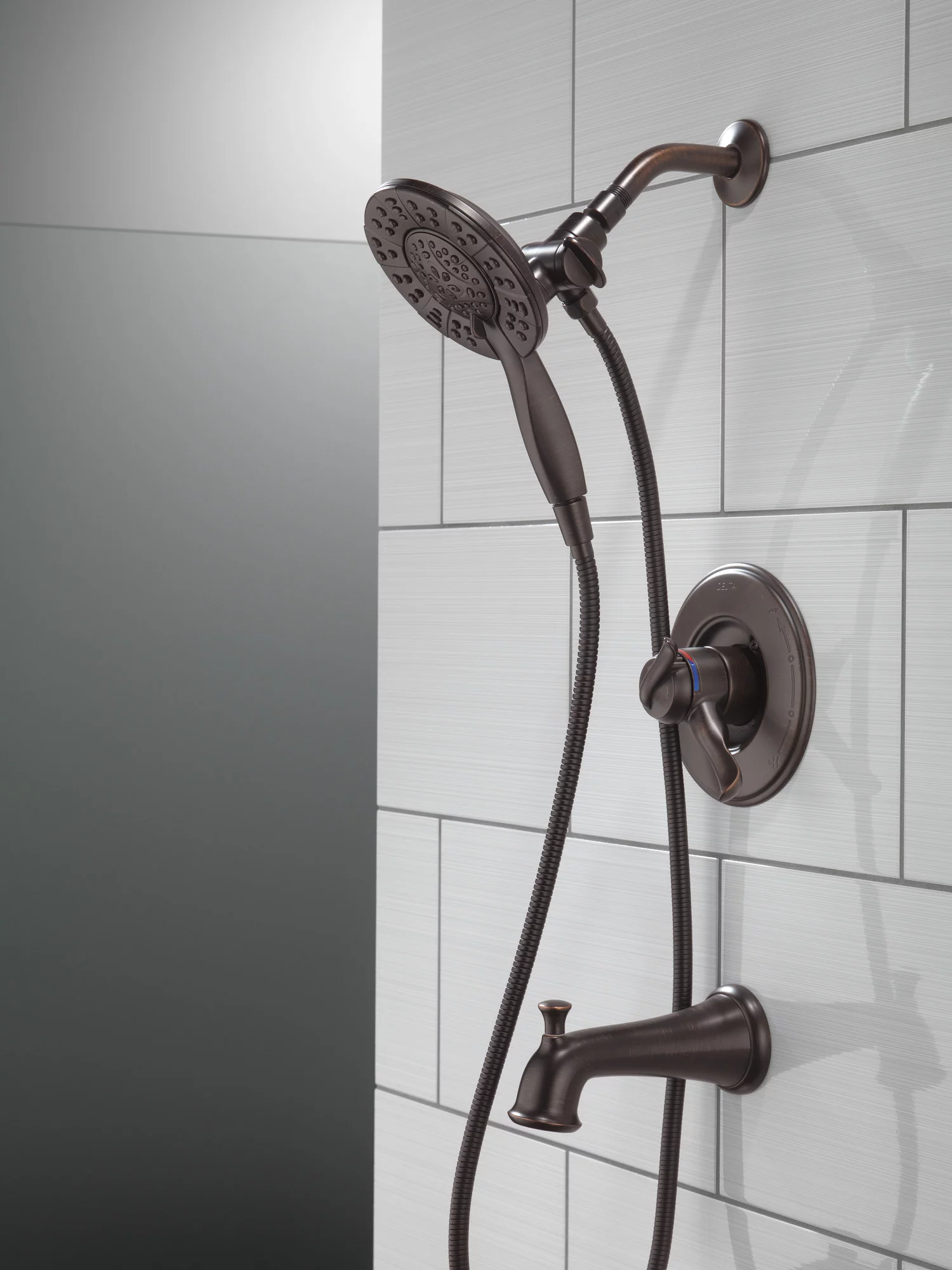 Delta Linden Monitor 17 Series Tub & Shower Trim with In2ition in Venetian Bronze T17494-RB-I Faucet