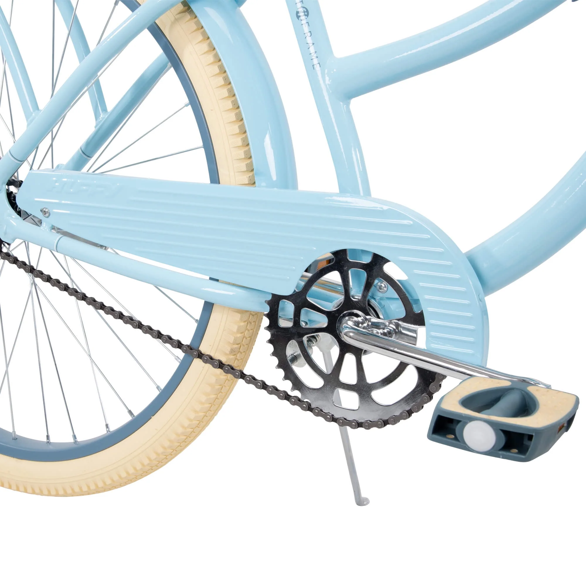 Huffy 26 Nel Lusso Classic Cruiser Bike with Perfect Fit Frame, Women's, Ages 13 Years, Light Blue
