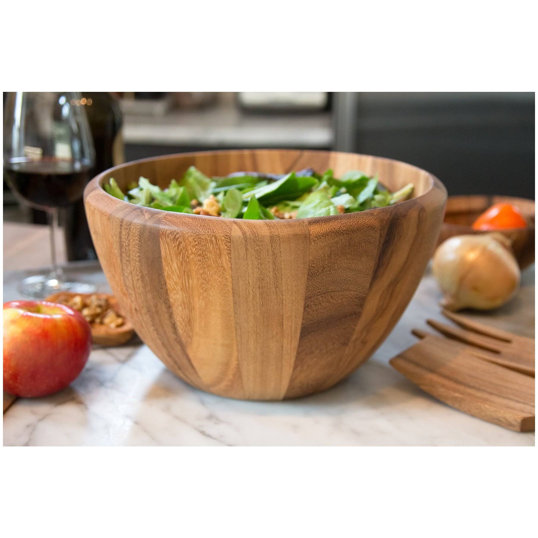 Ironwood Gourmet Extra Large Acacia Wood Bowl