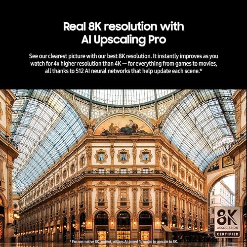SAMSUNG 85-Inch Class QLED 8K QN900D Series Neo Quantum HDR Smart TV w/Dolby Atmos, Object Tracking Sound Pro, Infinity Edge, AI Motion Enhancer Pro