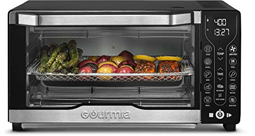 Gourmia Toaster Oven Air Fryer Combo Cooking Presets 1700W Digital Air Fryer Oven