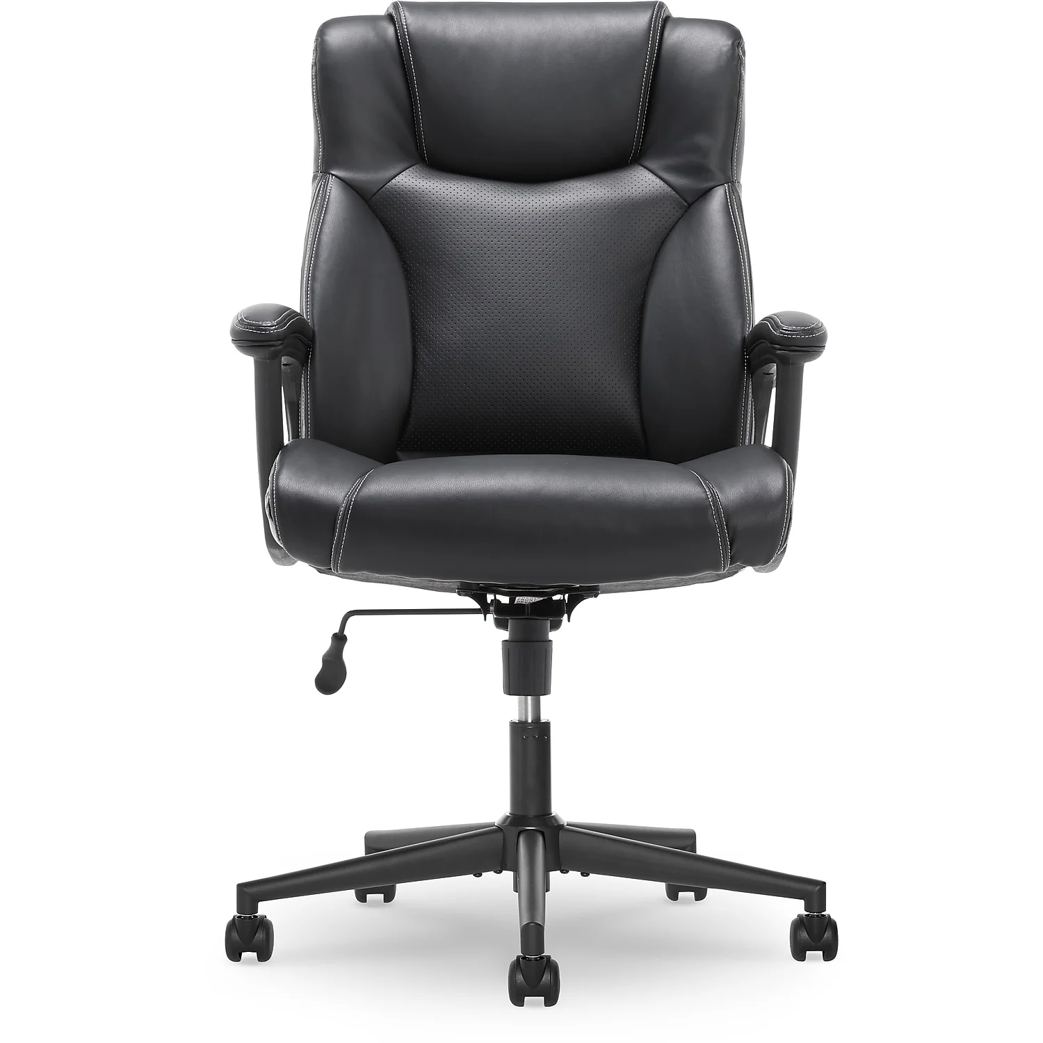 Serta Bonded Leather Executive Chair Black (CHR200097) 43672OSS