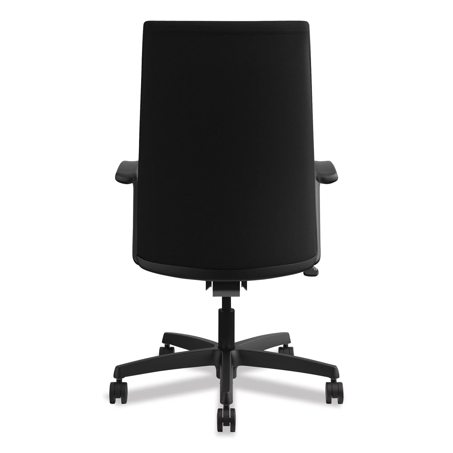HON HIGS6.F.H.IM.CU10.T Ignition 300 lbs. Capacity Mesh Back Stacking Chair with Casters - Black