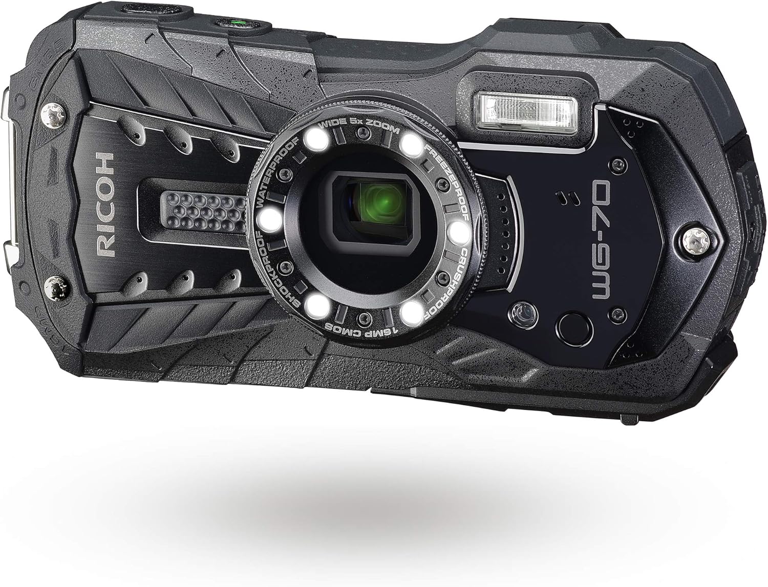 Ricoh WG-70 Orange Waterproof Digital Camera 16MP