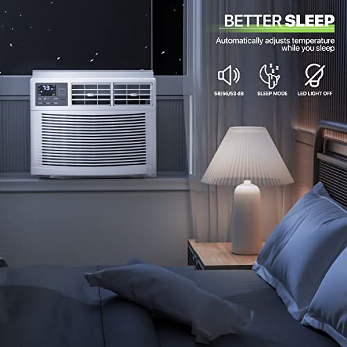 Magshion Window Air Conditioner 5000 BTU, Cool up to 150 Sq. Ft. with Mechanical Rotary Controls and Easy-to-Clean Reusable Filter, 5K BTU Window AC Unit With Easy Install Kit