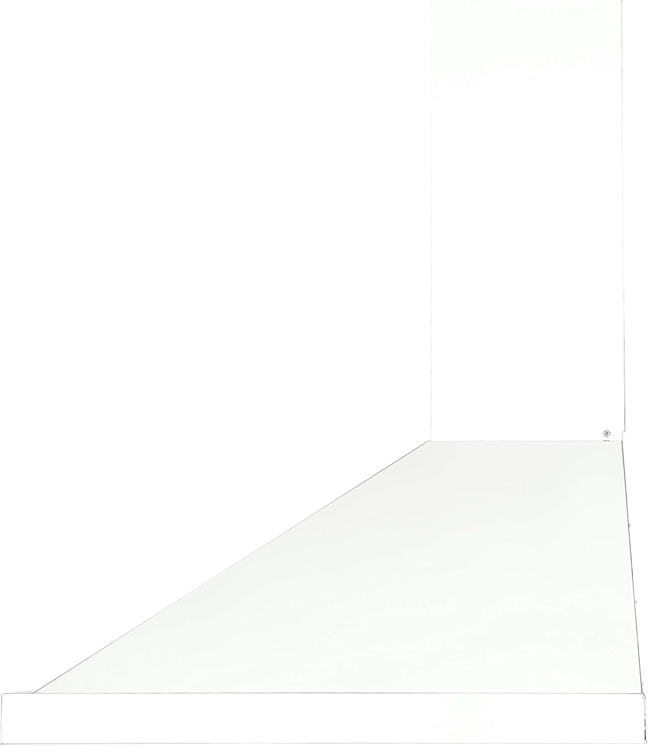 Ancona AN-1558 30" 280 CFM Convertible Wall Mount Pyramid Range Hood in White
