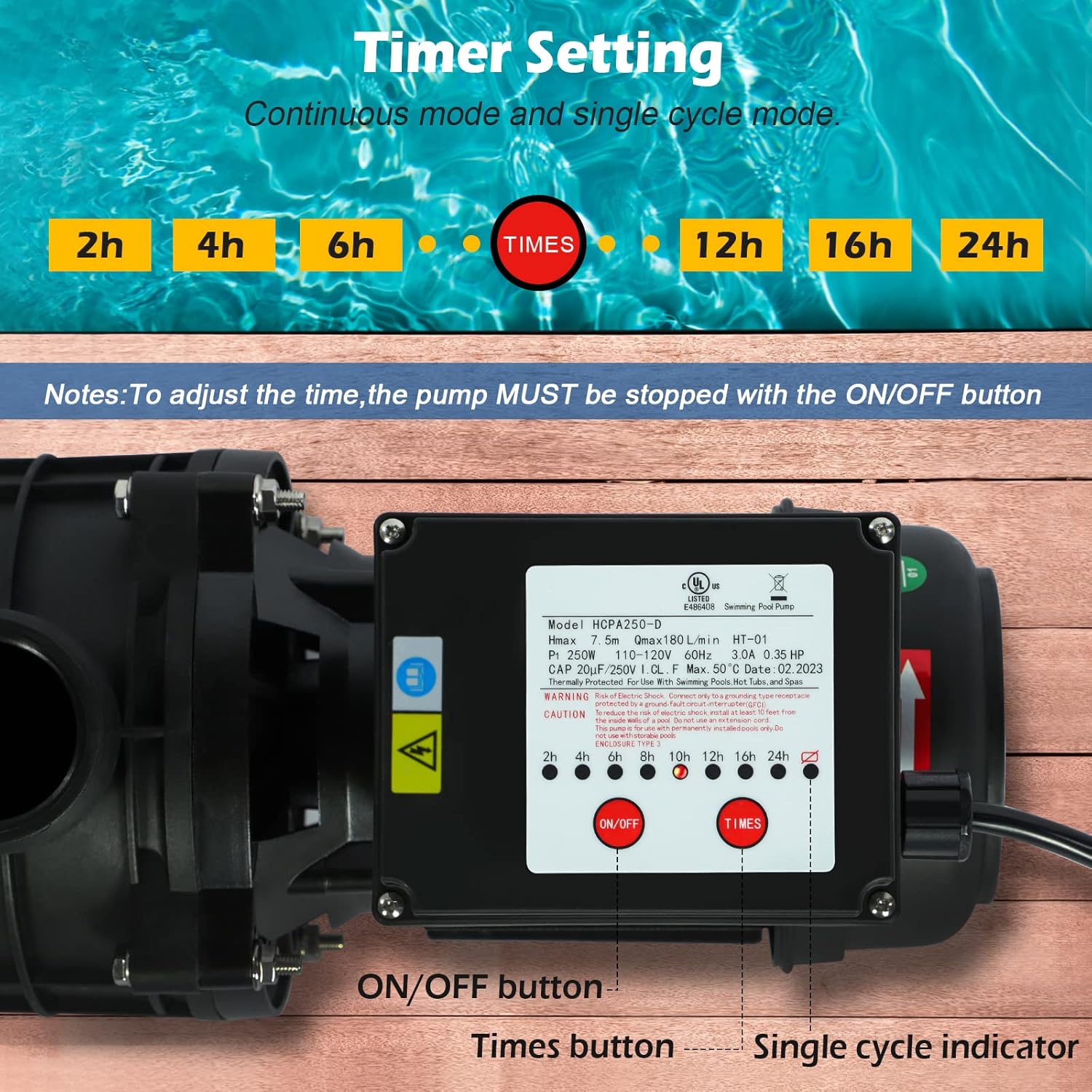 13" Pool sand Filter Above Ground Pool Sand Filter Pump, Sand Filter Pump with Timer,2853 GPH Above Ground Pool Sand Filter System with 6 Way Valve, Up to 11520 Gallons Black+blue