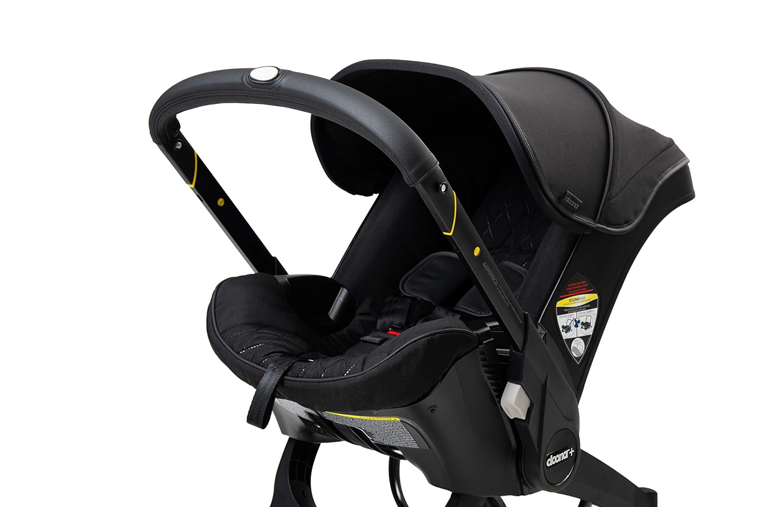 Doona Car Seat & Stroller, Safe and Supportive Travel System - Midnight Edition