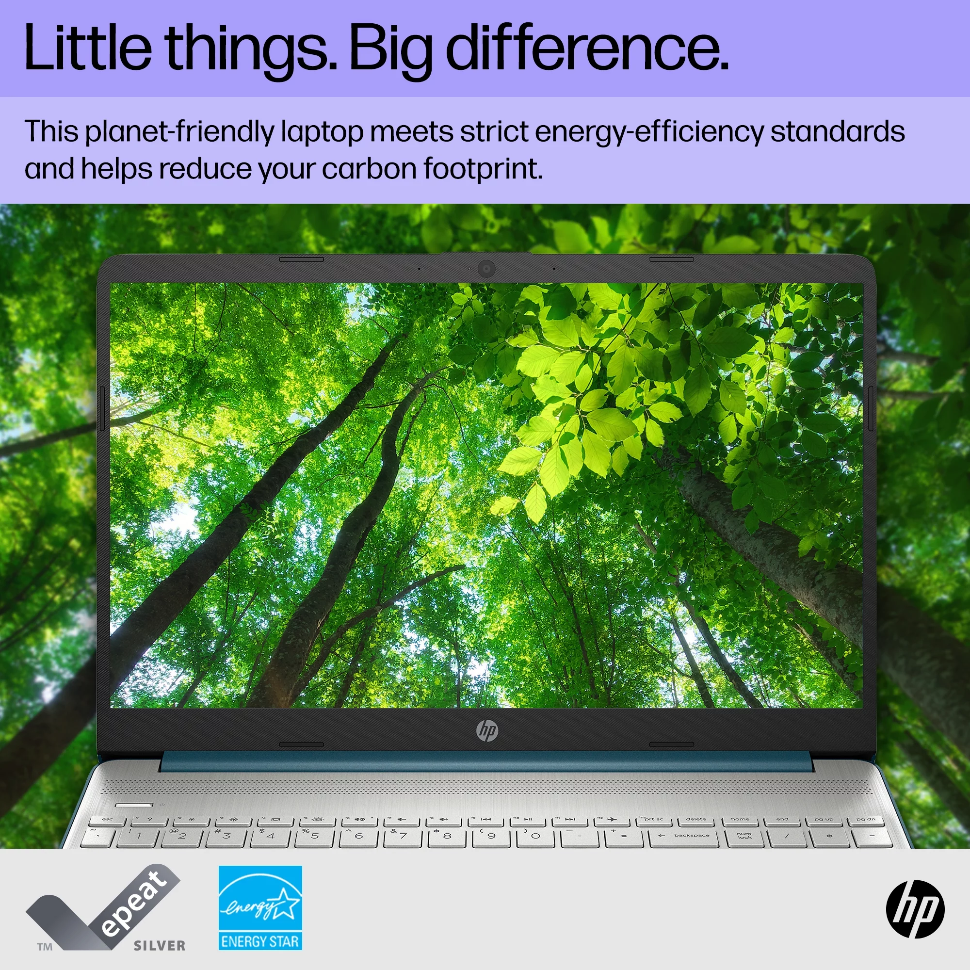 HP 15.6" FHD Laptop, Intel Core i7-1165G7, 16GB RAM, 512GB SSD, Spruce Blue, Windows 11 Home, 15-dy2762wm