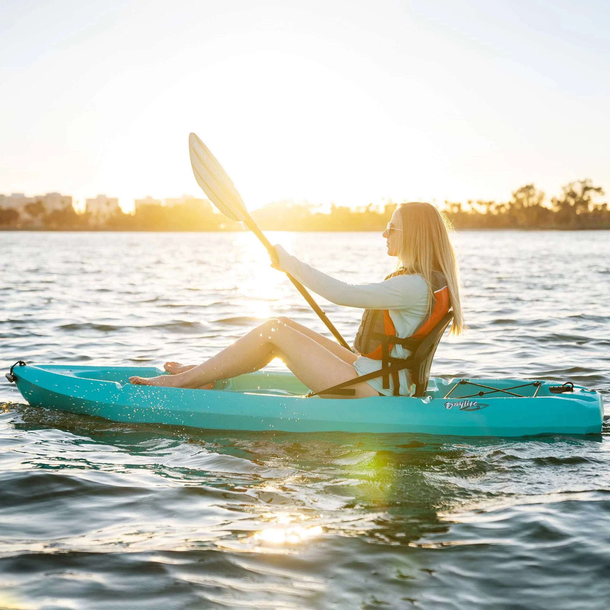 Lifetime Daylite 8 ft Sit-on-top Kayak (Paddle Included), Dark Blue