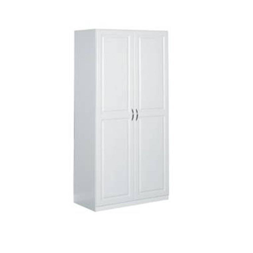 Closetmaid 36 in. Laminated 2-Door Raised Panel Storage Cabinet in White