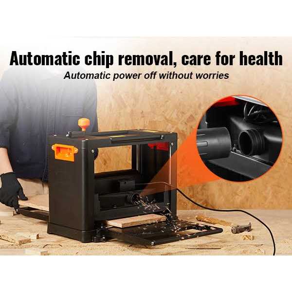 VEVOR Thickness Planer 13-Inch Two-Speed Three-Blade 15-Amp for woodworking - Shop Hardware Tools Online Store