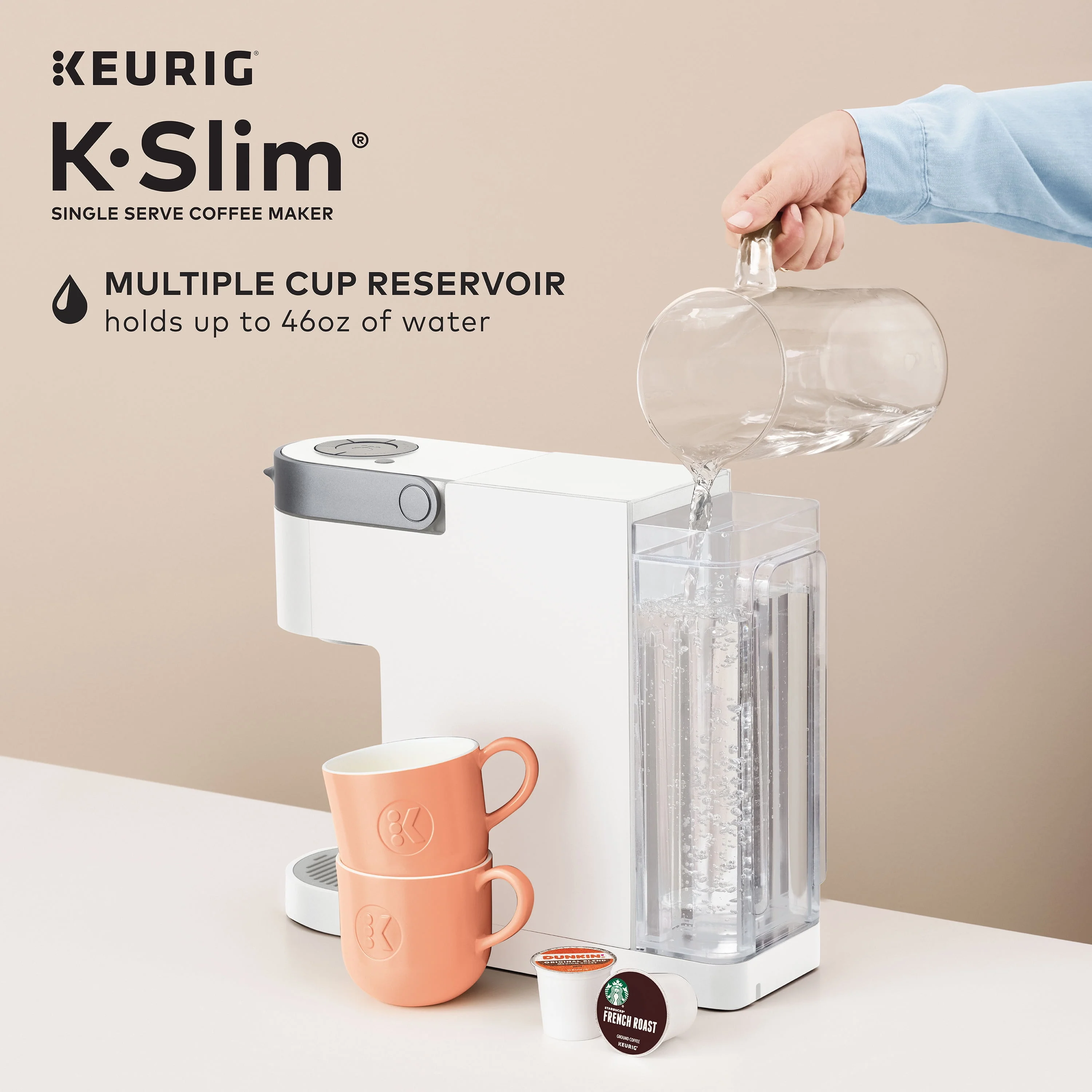 Keurig K-Slim Single-Serve K-Cup Pod Coffee Maker, Black