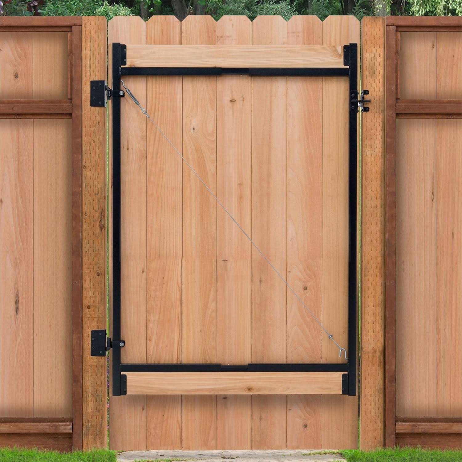 Adjust-A-Gate Steel Frame Gate Building Kit, 60x22-96 inch Wide Opening (2 Pack)