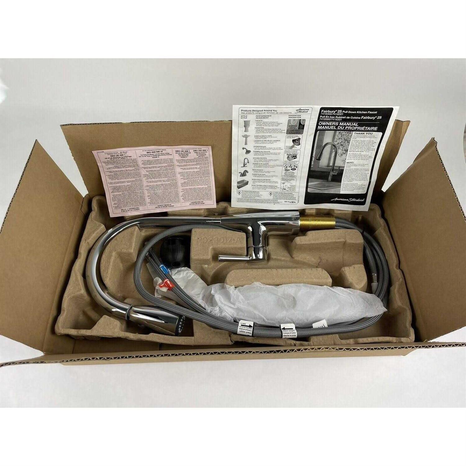 American Standard Fairbury 2S Single-Handle Pull-Down Sprayer Kitchen Faucet - Shop Hardware Tools Online Store