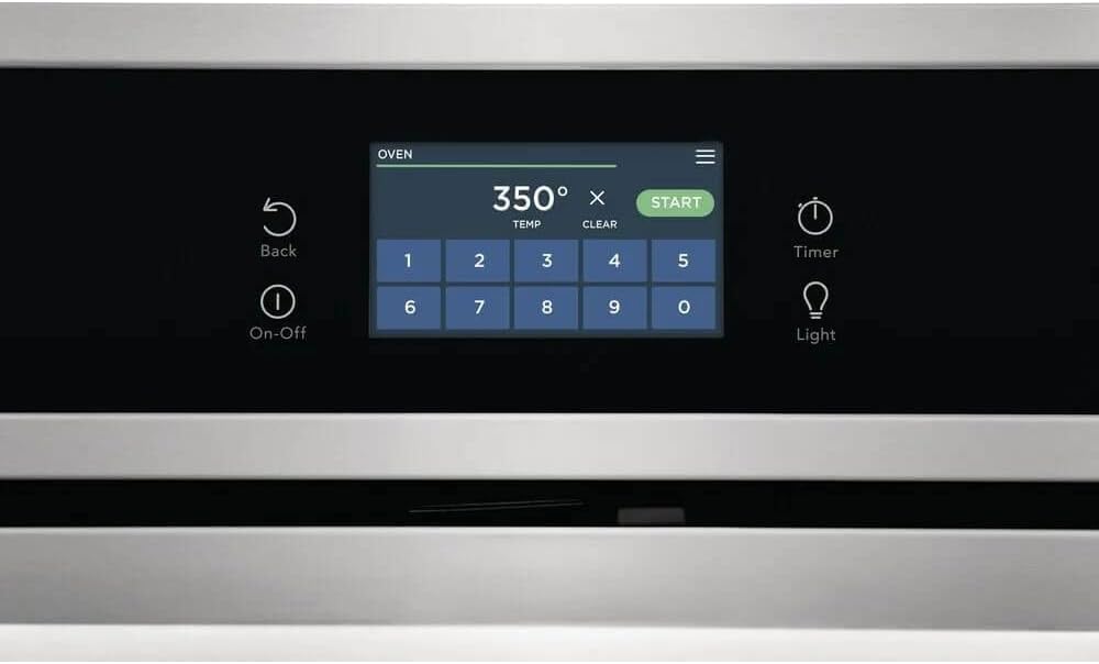 Frigidaire FCWS3027AS 30" 5.3 cu. ft. Total Capacity Electric Single Wall Oven with 2 Oven Racks, Convection, Sabbath Mode, Delay Bake, in Stainless Steel