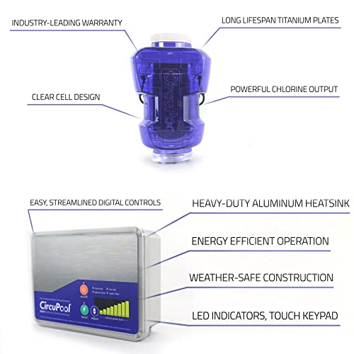 CircuPool Edge-Series Electronic Swimming Pool Chlorine Generators